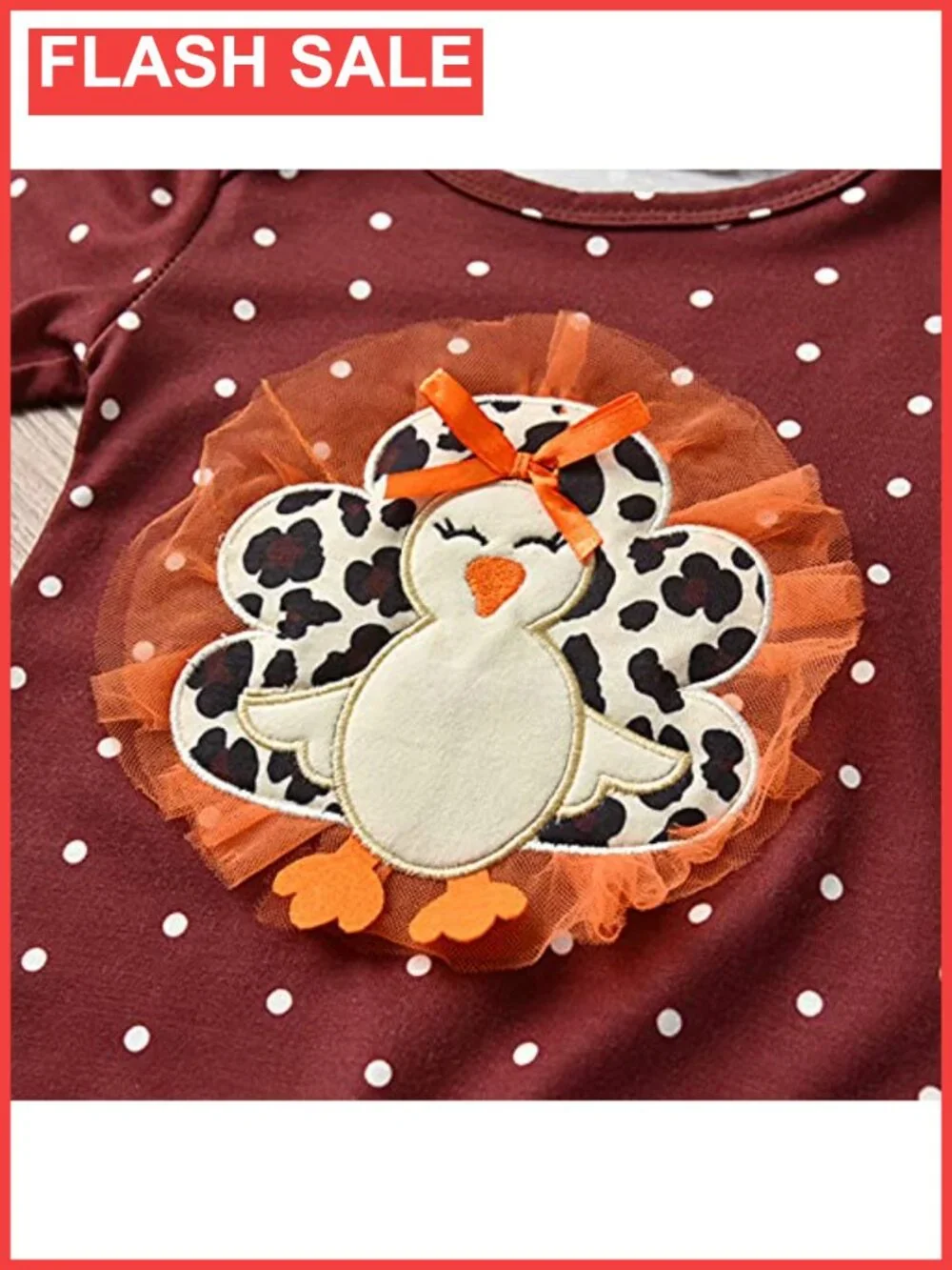 Baby Thanksgiving Turkey Romper Long Sleeve Cotton Onesie Set